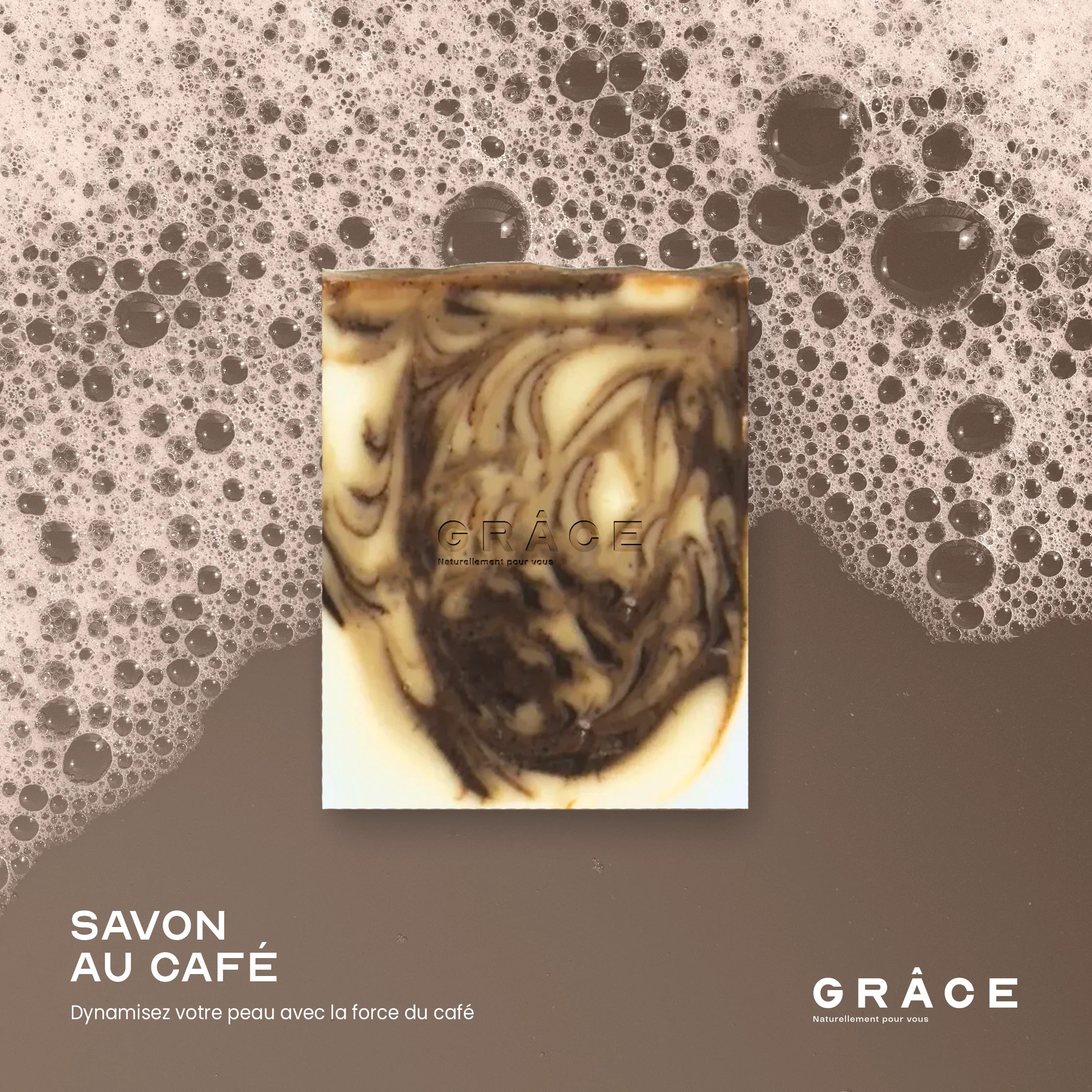 Savon naturel au café