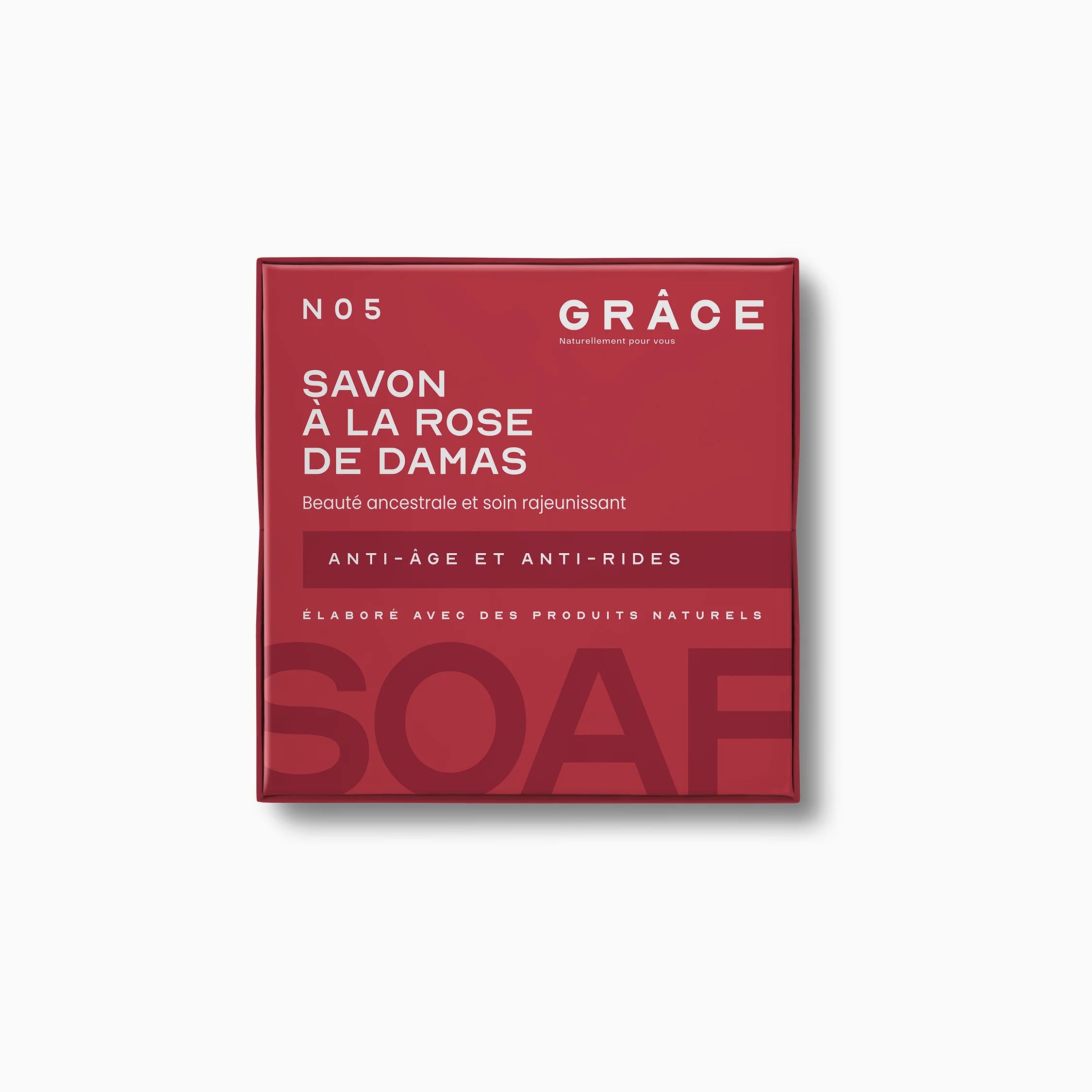 Savon naturel à la rose de damas